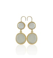 Kadir Jewellery 22 Ayar Altın Kaplama Kadın İnci Küpe -El İşçiliği Ve Hipoalerjenik Küpe (Beyaz)