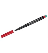 Asetat Kalemi 0.4mm S Üç Renk Faber Castel Asetat CD Kalemi (Kırmızı)