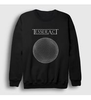 Presmono Unisex Beyaz Altered State Tesseract Sweatshirt 463063tt (Siyah)