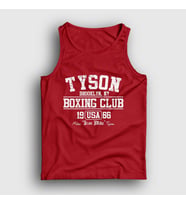 Presmono Unisex Sarı Boxing Club Mike Tyson Atlet 157772tt (Kırmızı)
