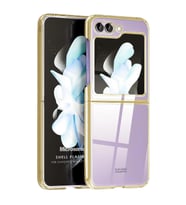 Microsonic Samsung Galaxy Z Flip 6 Kılıf Shell Platinum Lila (Gold)