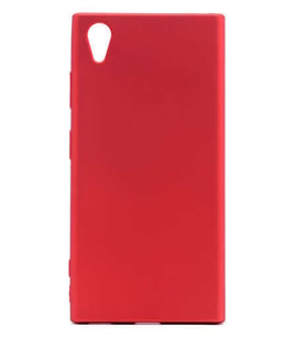 Sony Xperia XA1 Plus Kılıf Soft Mat Premier Case (Kırmızı)
