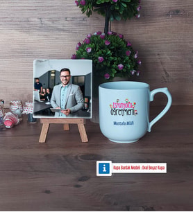 İspanyolca Öğretmeni Fotoğraflı Dekoratif Taş, Kupa Bardak Beyaz Hediye (Model 5)