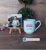 İspanyolca Öğretmeni Fotoğraflı Dekoratif Taş, Kupa Bardak Beyaz Hediye (Model 5)