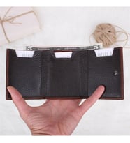 Legend Leather 724 Crazy Sarı Erkek Hakiki Deri Para Bölmeli Kartlık (Taba)