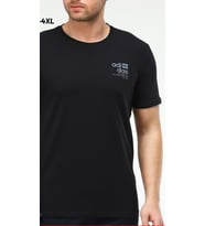 Adidas EF-3991 Erkek Battal Pamuklu Cotton T-Shirt  (Siyah)
