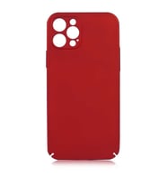 Uyumlu Model Apple iPhone 12 Pro Kılıf Çevre Dostu Sert PC Kapak (Kırmızı)