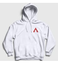 Presmono Unisex Gri Side Logo Apex Legends Kapüşonlu Sweatshirt 232393tt (Beyaz)