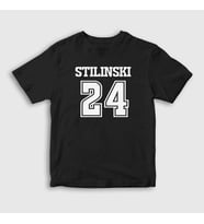 Presmono Unisex Çocuk Beyaz Stiles Stilinski Dizi Teen Wolf T-Shirt 340962tt (Siyah)