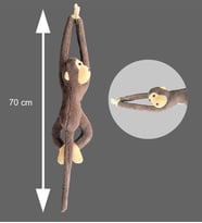 Elleri Yapışan Oyun Ve Uyku Arkadaşı 70 Cm Peluş Maymun Oyuncak - Hediyelik - Aksesuar Ve Süs - Oyun Ve Uyku Arkadaşı