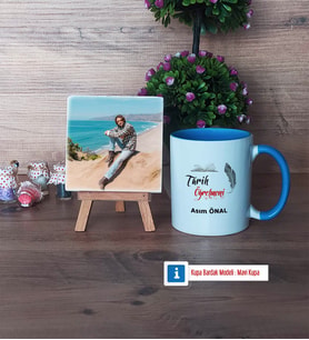 Tarih Öğretmeni Fotoğraflı Dekoratif Taş, Kupa Bardak Beyaz Hediye (Model 4)
