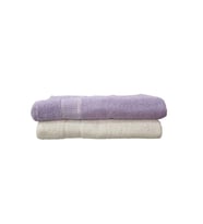 Berrak 00215 Dray 2li Banyo Havlusu Seti 90*145 Cm St00116 - Bej (Mor)