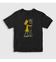 Presmono Unisex Çocuk Beyaz Hug Little Nightmares T-Shirt 159789tt (Siyah)