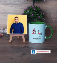Patolog Fotoğraflı Dekoratif Taş, Kupa Bardak Beyaz Hediye (Model 14)