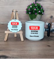  Hukuk Okuduğumu Söylemiş Miydim  Hediye Seti Kupa Bardak T Kulplu ve Anahtarlık Hukuk Öğrencisine Hediye (Model 6)