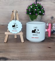 Sevimli Panda Hediye Seti Kupa Bardak T Kulplu ve Anahtarlık Arkadaşa Hediye (Model 4)