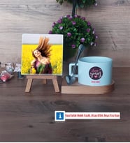 Love Yourself Fotoğraflı Dekoratif Taş, Kupa Bardak Beyaz Hediye (Model 8)