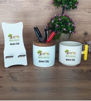 Orman Mühendisi Hediye Sepeti Kupa Bardak T Kulplu, Kalemlik ve Ahşap Telefon Standı Mühendisler Günü Hediyesi (Model 5)