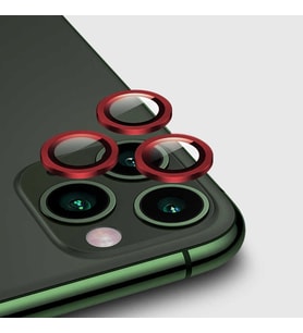 Apple iPhone 12 Pro CL-01 Lüx ​​​​Kamera Lens Koruyucu (Kırmızı)