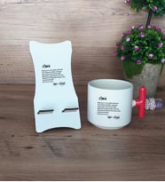 Amca Hediye Sepeti Kupa Bardak T Kulplu ve Ahşap Telefon Standı Amcaya Doğum Günü Hediyesi (Model 1)
