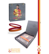 Galatasaray Orijinal Lisanslı Sarı Kırmızı 2'li Bileklik Hediyelik Ahşap Kutulu (Kırmızı-Sarı-Geçişli)