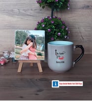 Harika Anne Fotoğraflı Dekoratif Taş, Kupa Bardak Beyaz Hediye (Model 10)