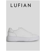 Lufian 111230187 Tommy Casual Deri Erkek Sneaker Ayakkabı (Beyaz)