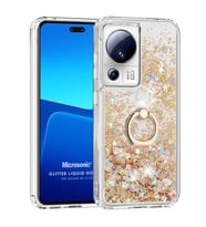 Microsonic Xiaomi Mi 13 Lite Kılıf Glitter Liquid Holder Pembe (Gold)