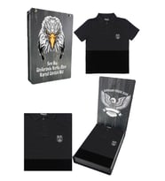 Beşiktaş Orijinal Polo Yaka Çocuk T-shirt Hediyelik Ahşap Kutulu (Gri)
