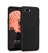 Microsonic Matte Silicone Realme C2 Kılıf (Siyah)