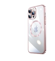 Apple iPhone 14 Pro Max Kılıf Zore Riksos Magsafe Silikon Kılıf (Rose)