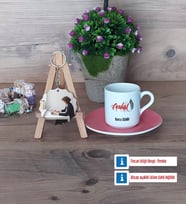 Avukat Türk Kahvesi Fincanı Ahşap Altlıklı ve Fotoğraflı Ahşap Anahtarlık Hediye (Model 6)