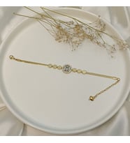 Bagetli çelik bileklik (Gold)