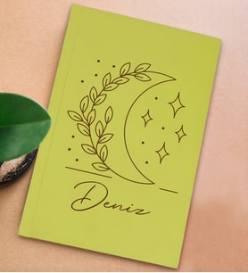 BK Gift Kişiye Özel İsimli Sert Kapaklı Sarı Defter, Arkadaşa Hediye, Yeni İş Hediyesi, Anı Defteri, Doğum Günü Hediyesi (Model 8)