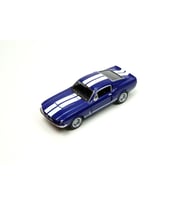 Kinsmart 1967 Shelby GT500 Çekbırak Diecast Model Araba (Mavi)