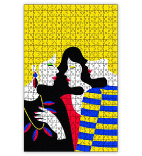 Cakapuzzle Üç Kızkardeş Puzzle Yapboz MDF (Ahşap) (1000 Parça)