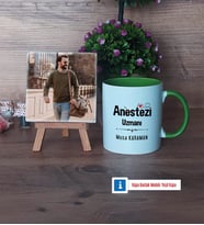 Anestezi Uzmanı Fotoğraflı Dekoratif Taş, Kupa Bardak Beyaz Hediye (Model 14)