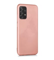 Vendas Samsung A52 Premier soft serisi yumuşak silikon kılıf + 5D Cam Ekran Koruyucu (Rose)
