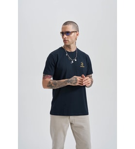 Beginning Composition Erkek Baskı T-Shirt (Lacivert)