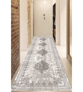 Dijital Baskılı Kaymaz Taban Yıkanabilir Modern Yolluk Ve Koridor Halısı NDU-SD-1125 (Çok Renkli)