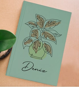 BK Gift Kişiye Özel İsimli Sert Kapaklı Su Yeşili Defter, Arkadaşa Hediye, Yeni İş Hediyesi, Anı Defteri, Doğum Günü Hediyesi (Model 3)