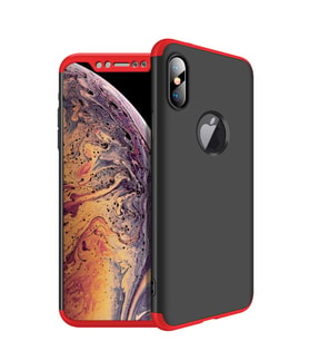 Microsonic Apple iPhone XS Max (6.5'') Kılıf Double Dip 360 Protective (Kırmızı)