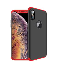 Microsonic Apple iPhone XS Max (6.5'') Kılıf Double Dip 360 Protective (Kırmızı)