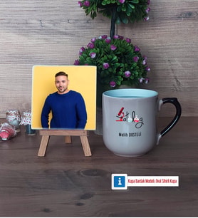 Patolog Fotoğraflı Dekoratif Taş, Kupa Bardak Beyaz Hediye (Model 10)