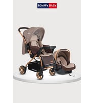 Tommybaby TB-980 Gold Travel Çift Yön (Seyahat) Sistem Bebek Arabası Puset (Kamuflaj)
