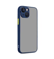 Uyumlu Model Apple iPhone 13 Kılıf Kamera Korumalı Mat Kapak (Lacivert)