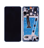 Qudex   P30 Lite 64 GB ile Uyumlu Lcd Ekran Dokunmatik Çıtalı (Mavi)