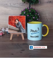 Müdür Yardımcısı Fotoğraflı Dekoratif Taş, Kupa Bardak Beyaz Hediye Öğretmenler Günü Hediyesi (Model 7)