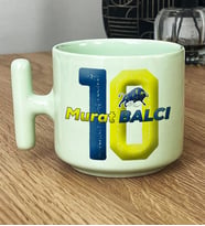 Kişiye Özel Sarı Lacivert Hediye Pastel T Kupa Taraftar Hediyesi (Yeşil)