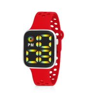 Polo Air Dijital Unisex Işıklı Renkli Kol Saati PL-1388B1x (Kırmızı)